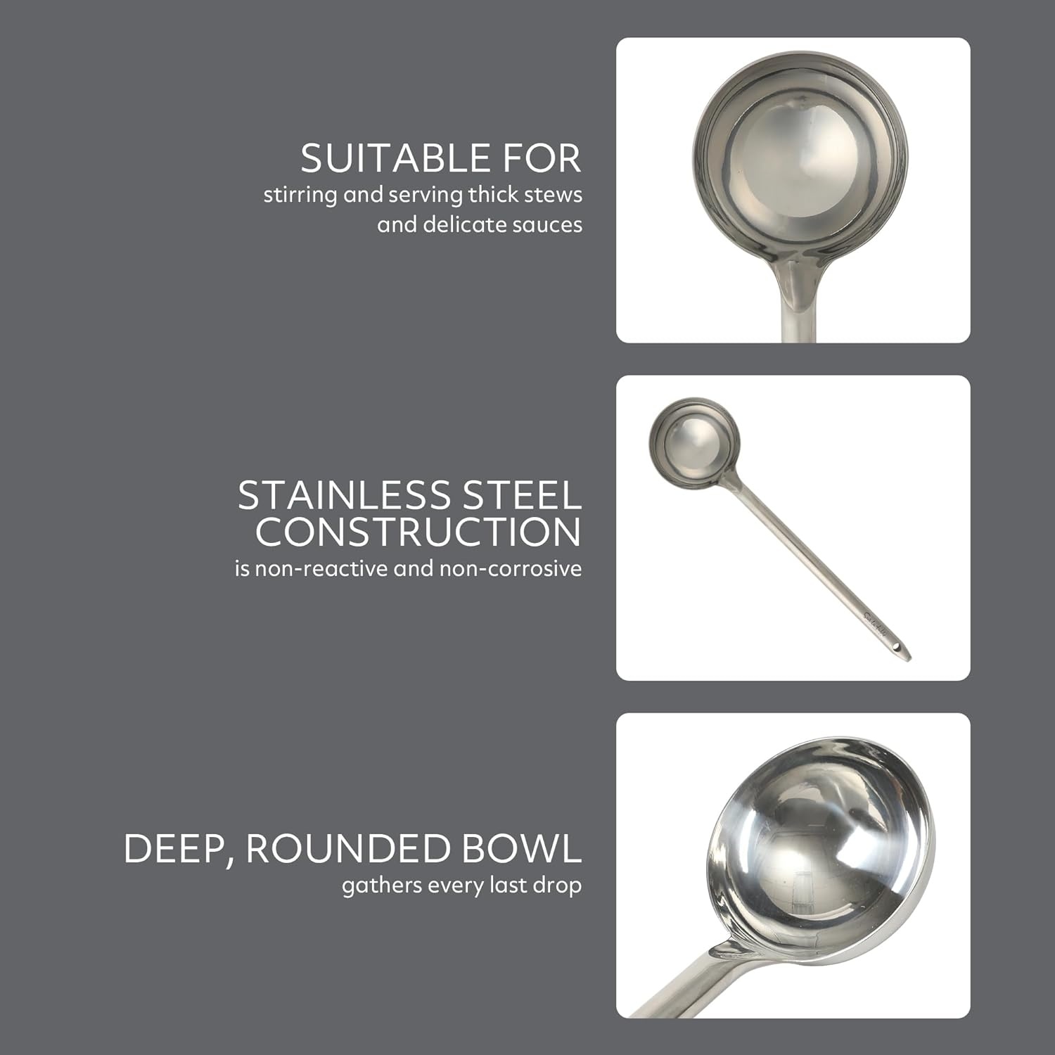 image:imageSur La Table Kitchen Essential Steelhaus Stainless Steel Kitchen SpoonSteelhaus Stainless Steel