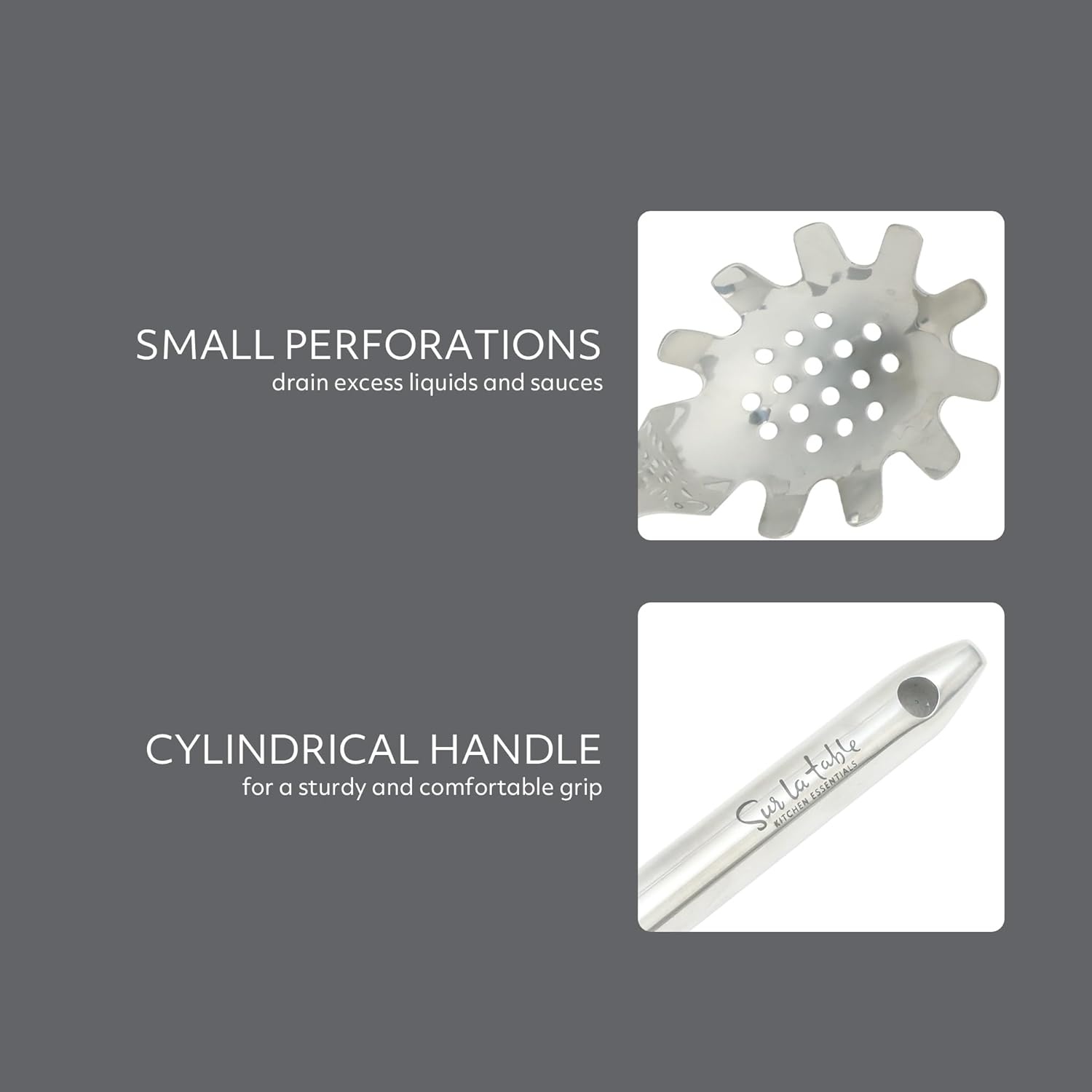 image:imageSur La Table Kitchen Essential Steelhaus Stainless Steel Kitchen SpoonSteelhaus Stainless Steel