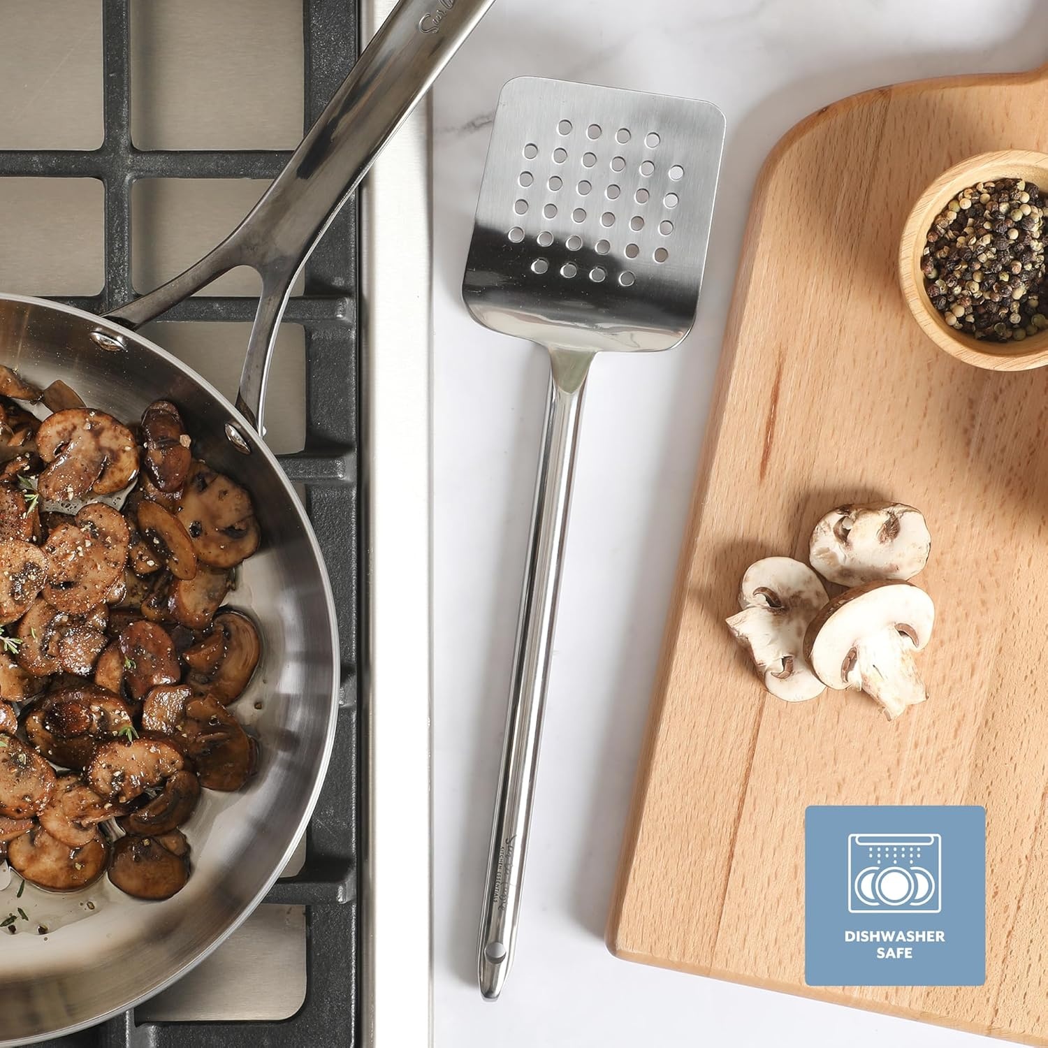 image:imageSur La Table Kitchen Essential Steelhaus Stainless Steel Kitchen SpoonSteelhaus Stainless Steel