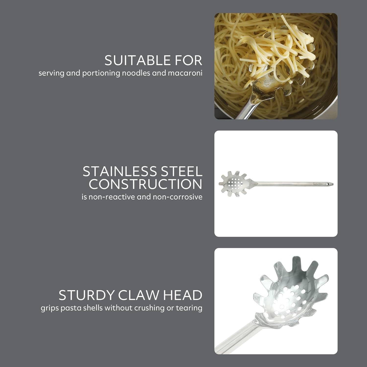 image:imageSur La Table Kitchen Essential Steelhaus Stainless Steel Kitchen SpoonSteelhaus Stainless Steel