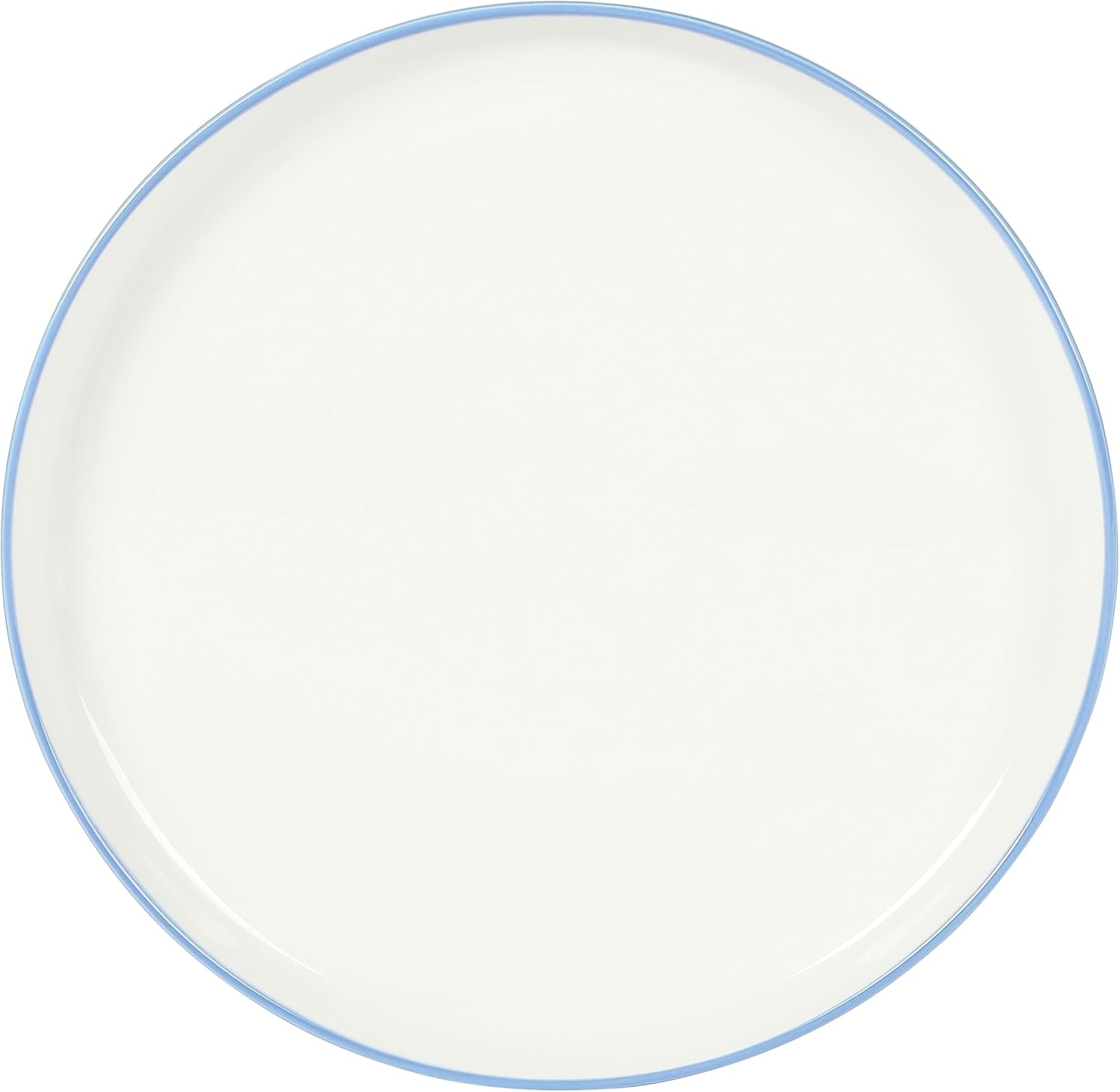 image:imageSur La Table Kitchen Essentials 16 Piece TwoTone Porcelain Chip and Scratch Resistant Dinnerware Plates and Bowls Set RedWhiteBlueWhite