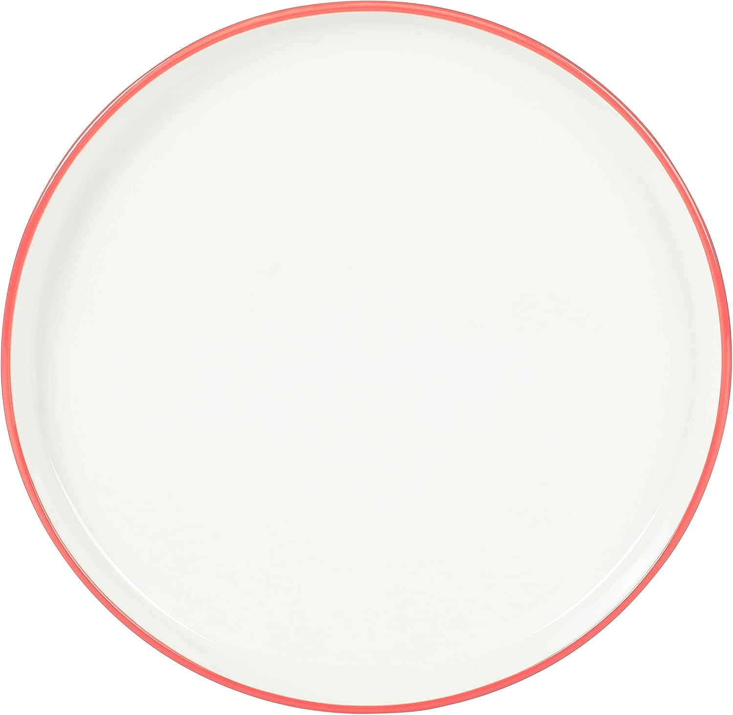 image:imageSur La Table Kitchen Essentials 16 Piece TwoTone Porcelain Chip and Scratch Resistant Dinnerware Plates and Bowls Set RedWhiteRedWhite