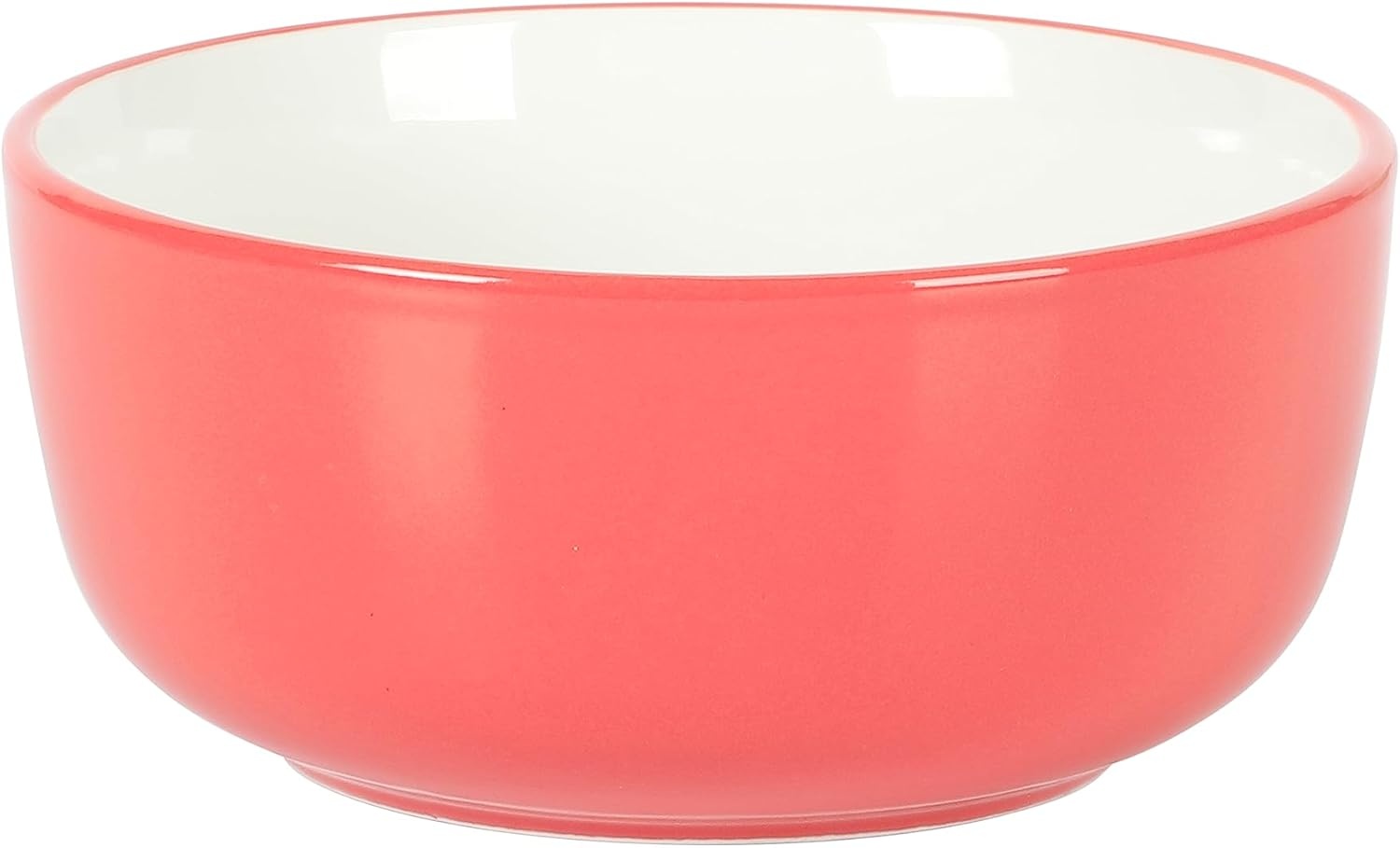 image:imageSur La Table Kitchen Essentials 16 Piece TwoTone Porcelain Chip and Scratch Resistant Dinnerware Plates and Bowls Set RedWhiteRedWhite
