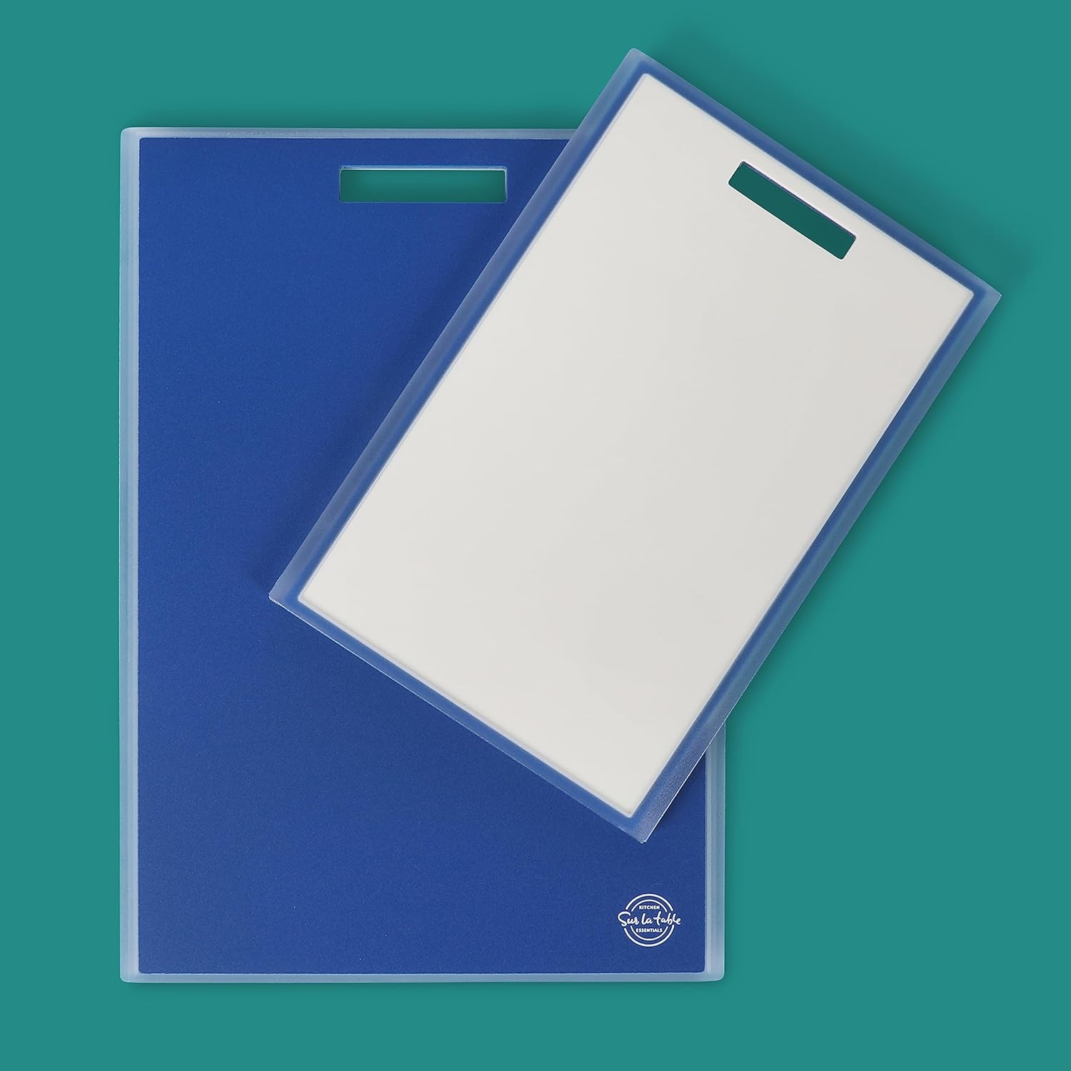 image:imageSur La Table Kitchen Essentials 2 Piece 17 x 12 amp 13 x 9 Cutting Board Set BlueBlue