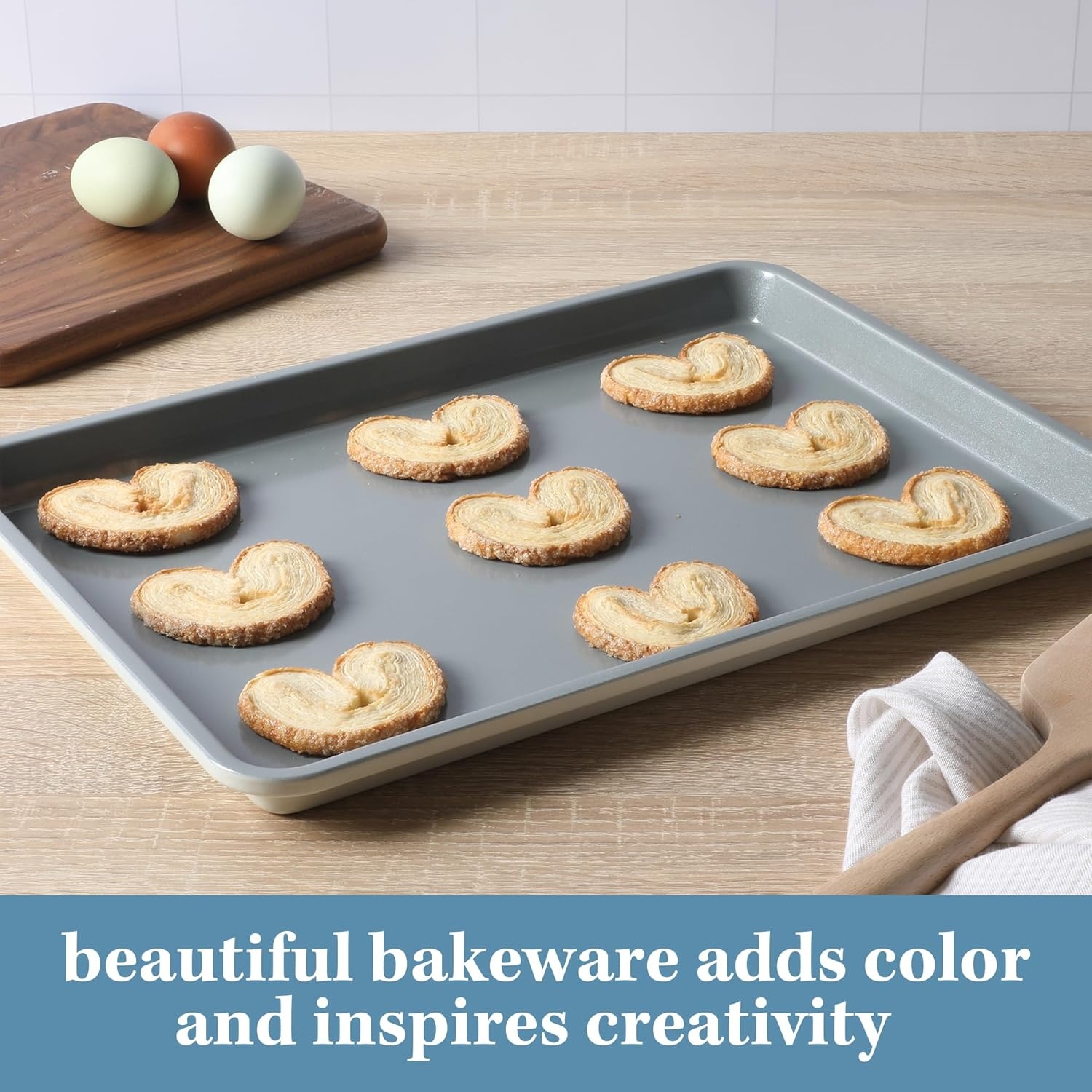 image:imageSur La Table Kitchen Essentials Bake Sale 9 X 5 Inch PFOA PFAS PTFE Free Nonstick Loaf Pan Linen WhiteLinen White