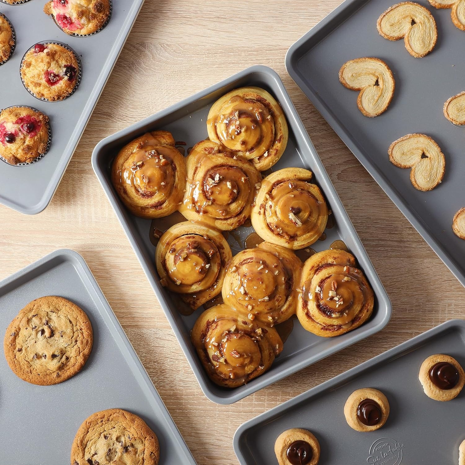image:imageSur La Table Kitchen Essentials Bake Sale 9 X 5 Inch PFOA PFAS PTFE Free Nonstick Loaf Pan Linen WhiteLinen White