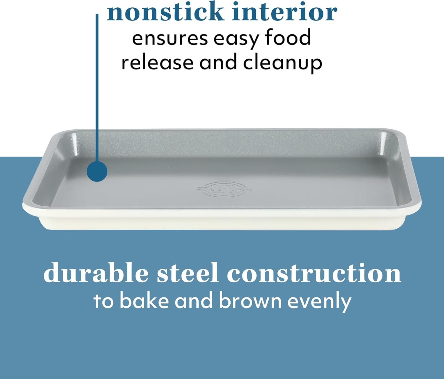 image:imageSur La Table Kitchen Essentials Bake Sale 9 X 5 Inch PFOA PFAS PTFE Free Nonstick Loaf Pan Linen WhiteLinen White