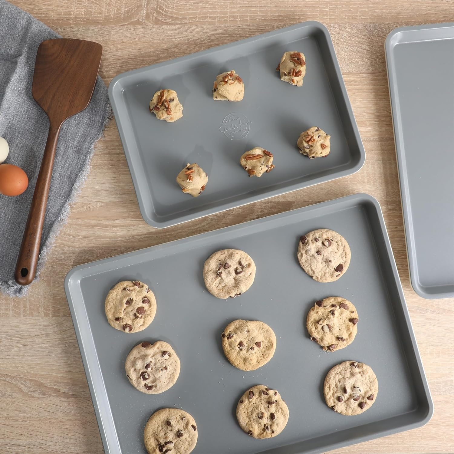 image:imageSur La Table Kitchen Essentials Bake Sale 9 X 5 Inch PFOA PFAS PTFE Free Nonstick Loaf Pan Linen WhiteLinen White