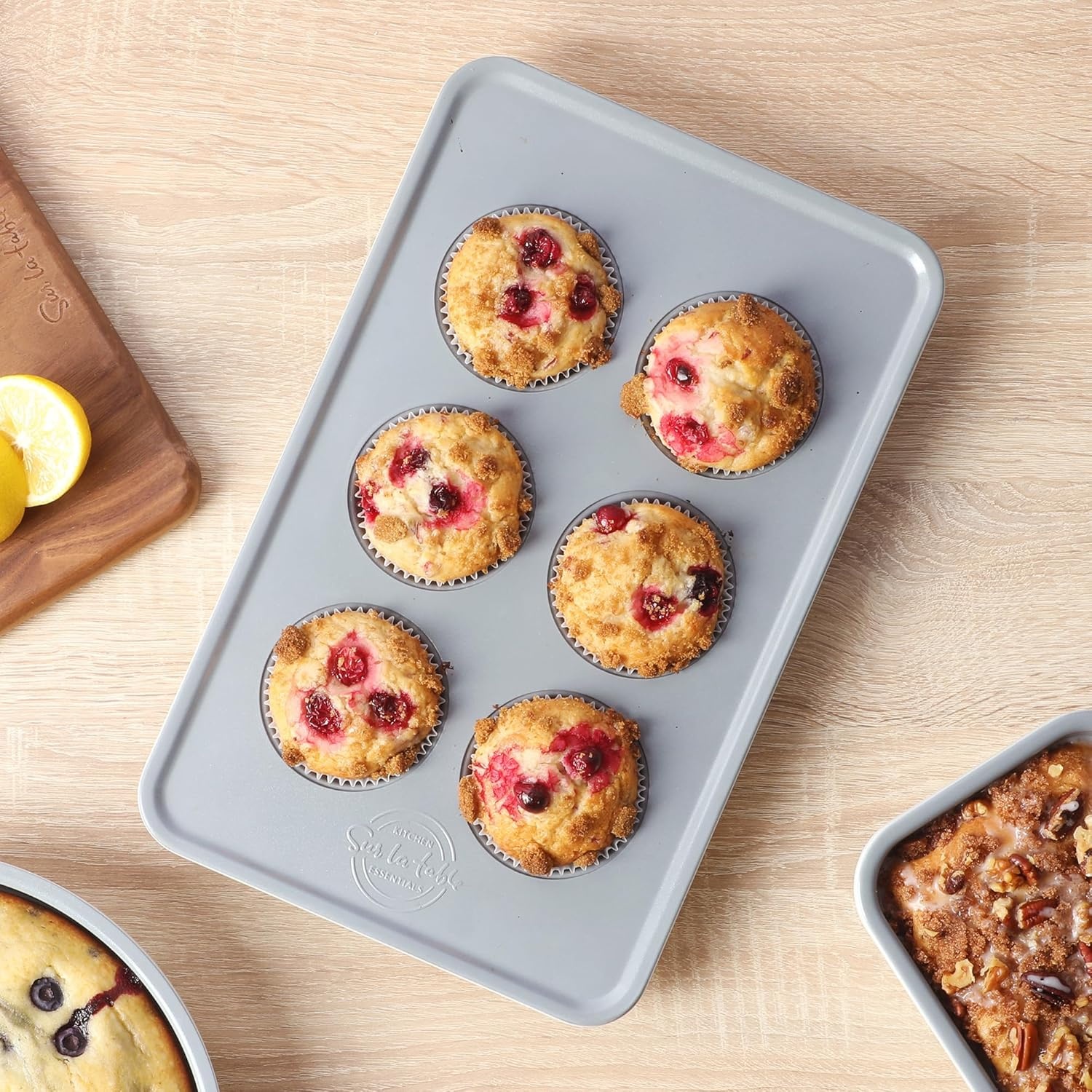 image:imageSur La Table Kitchen Essentials Bake Sale 9 X 5 Inch PFOA PFAS PTFE Free Nonstick Loaf Pan Linen WhiteLinen White