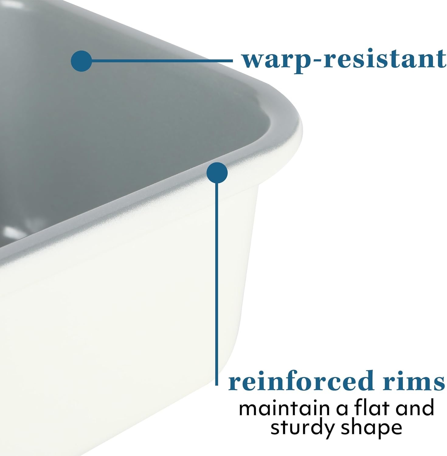 image:imageSur La Table Kitchen Essentials Bake Sale 9 X 5 Inch PFOA PFAS PTFE Free Nonstick Loaf Pan Linen WhiteLinen White