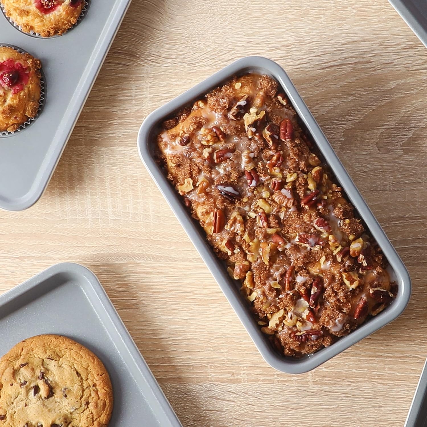 image:imageSur La Table Kitchen Essentials Bake Sale 9 X 5 Inch PFOA PFAS PTFE Free Nonstick Loaf Pan Linen WhiteLinen White