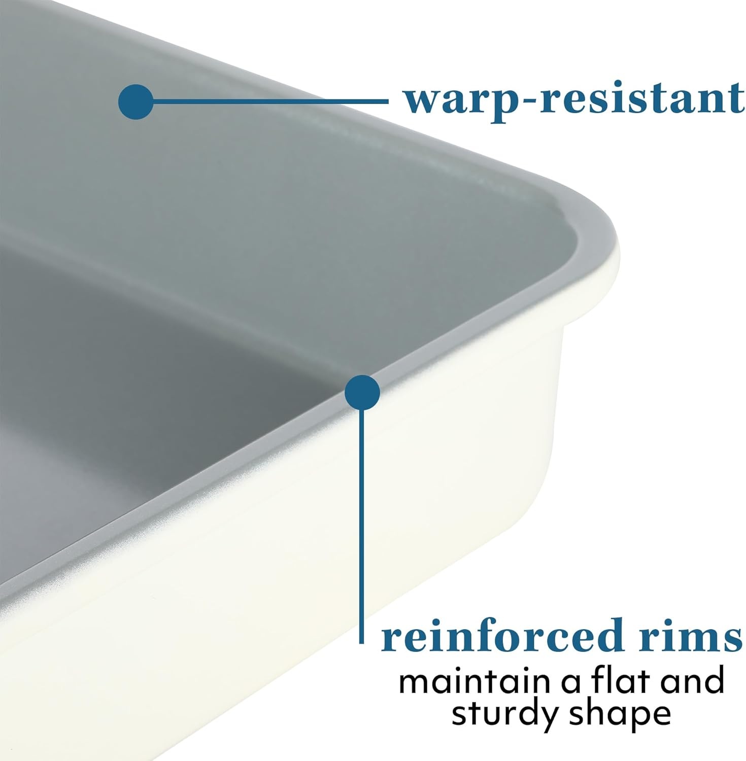 image:imageSur La Table Kitchen Essentials Bake Sale 9 X 5 Inch PFOA PFAS PTFE Free Nonstick Loaf Pan Linen WhiteLinen White