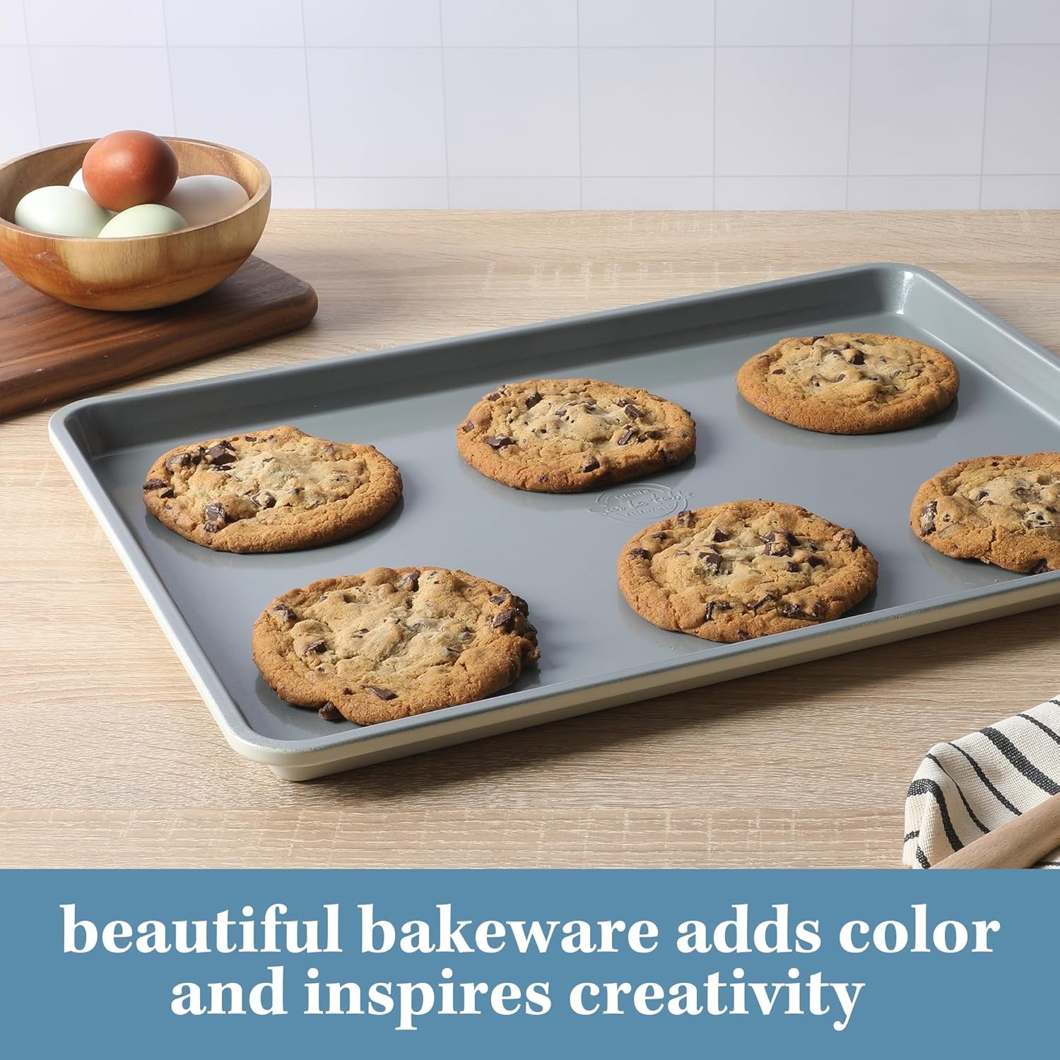 image:imageSur La Table Kitchen Essentials Bake Sale 9 X 5 Inch PFOA PFAS PTFE Free Nonstick Loaf Pan Linen WhiteLinen White