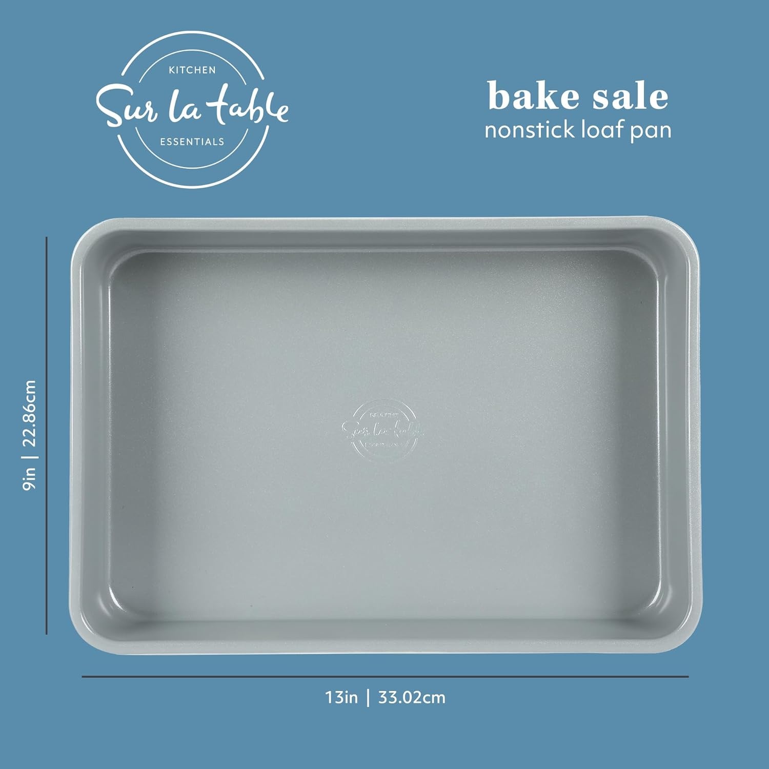 image:imageSur La Table Kitchen Essentials Bake Sale 9 X 5 Inch PFOA PFAS PTFE Free Nonstick Loaf Pan Linen WhiteLinen White