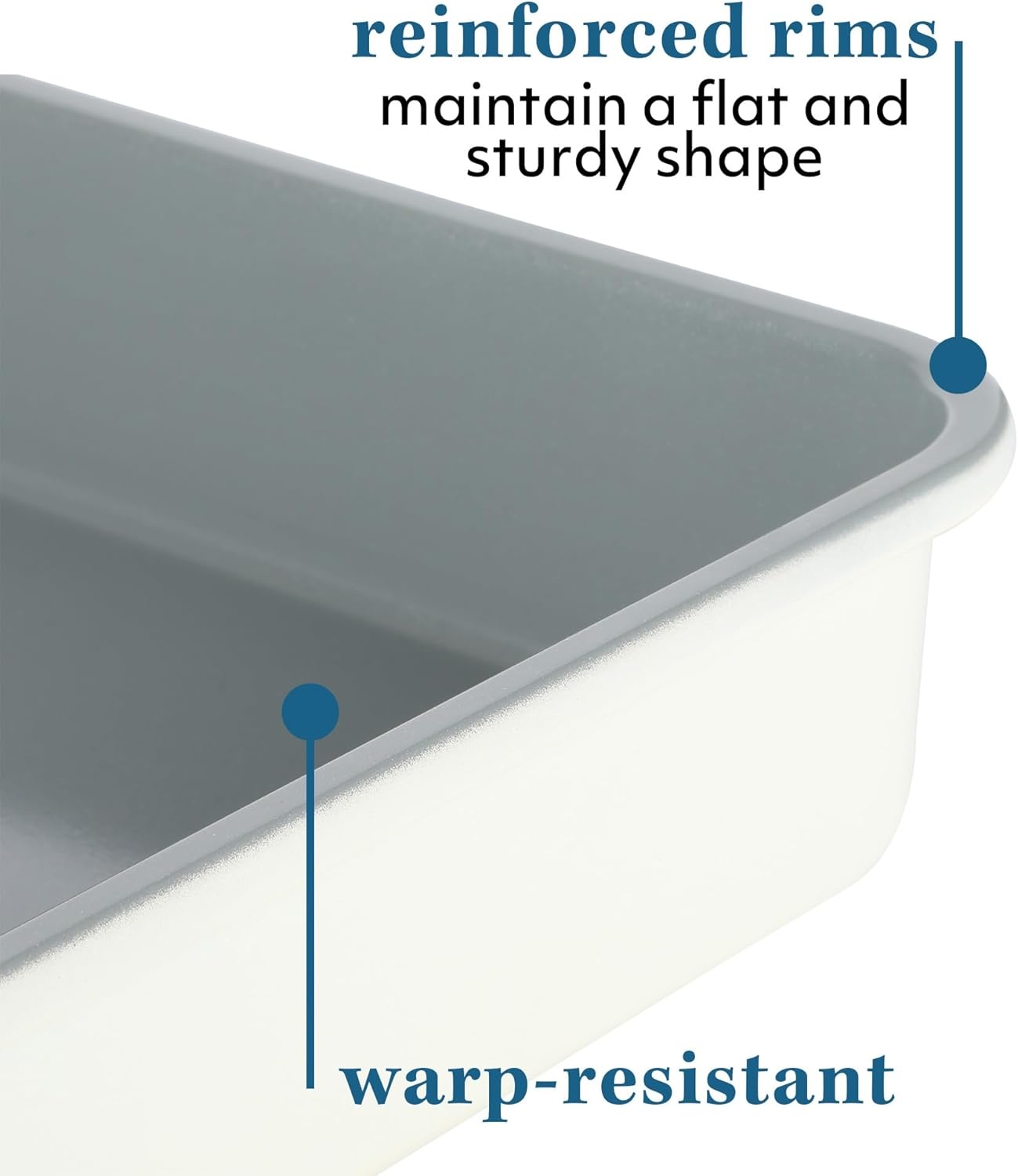 image:imageSur La Table Kitchen Essentials Bake Sale 9 X 5 Inch PFOA PFAS PTFE Free Nonstick Loaf Pan Linen WhiteLinen White
