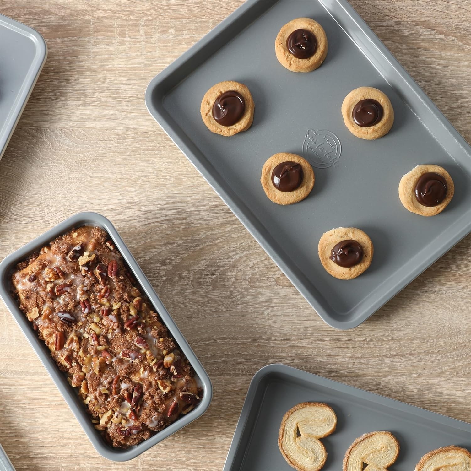 image:imageSur La Table Kitchen Essentials Bake Sale 9 X 5 Inch PFOA PFAS PTFE Free Nonstick Loaf Pan Linen WhiteLinen White