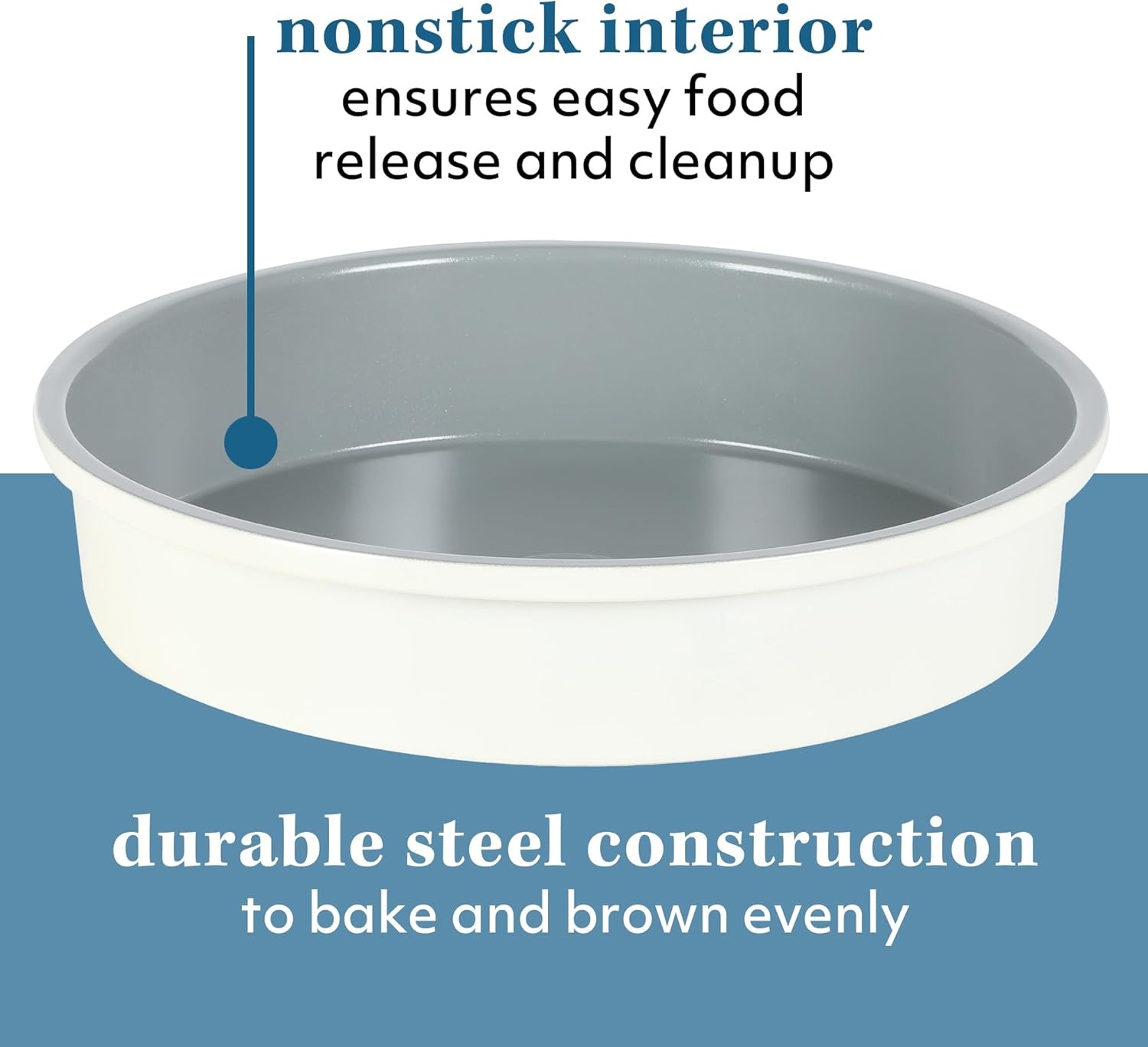 image:imageSur La Table Kitchen Essentials Bake Sale 9 X 5 Inch PFOA PFAS PTFE Free Nonstick Loaf Pan Linen WhiteLinen White