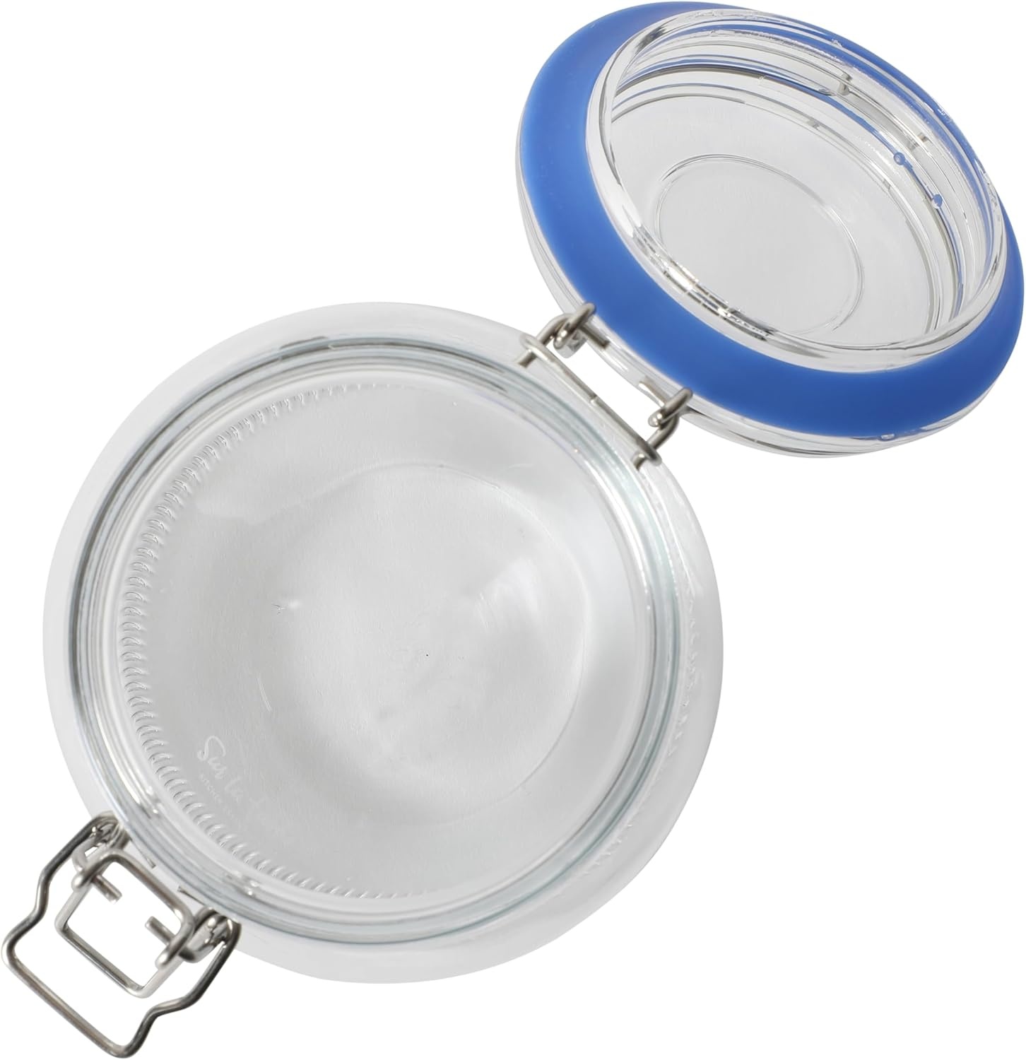 image:imageSur La Table Lyon Court 4Piece Glass Canister Set with Airtight Trigger Clamp Lids Clear 71 oz 54 oz 37 oz amp 225 oz Sizes Rubber Gasket Seal Dishwasher Safe Food Storage JarsSet of 4 71 oz 54 oz 37 oz 225 oz
