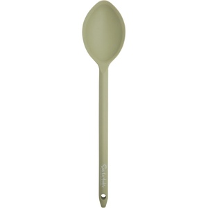 image:imageSur La Table Kitchen Essential Chefs Toolkit Silicone Spatula With Beechwood Handle  TaupeJuniper Green Silicone