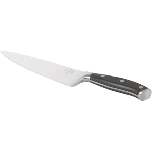 image:imageSur La Table Kitchen Essential Tasting Kitchen German Steel Chefs Knife 8Inch Stainless Steel Blade  Professional Kitchen Knife with Black Handle and Forged Full TangBlack