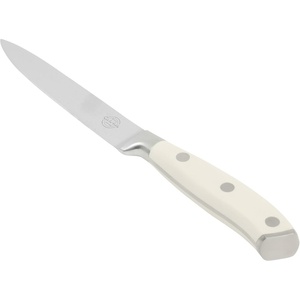 image:imageSur La Table Kitchen Essential Tasting Kitchen German Steel Santoku Knife 7Inch Stainless Steel Blade  Professional Kitchen Knife with White Handle and Forged Full TangEggshell White 5 Utility