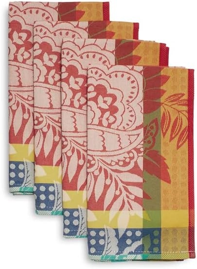 image:imageSur La Table Jacquard Bird of Paradise Napkins Set of 4 Multi