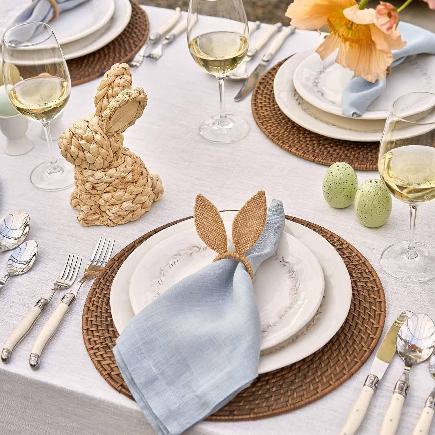 image:imageSur La Table Linen Napkins Set of 4 Exclusive Color HoneyBlue