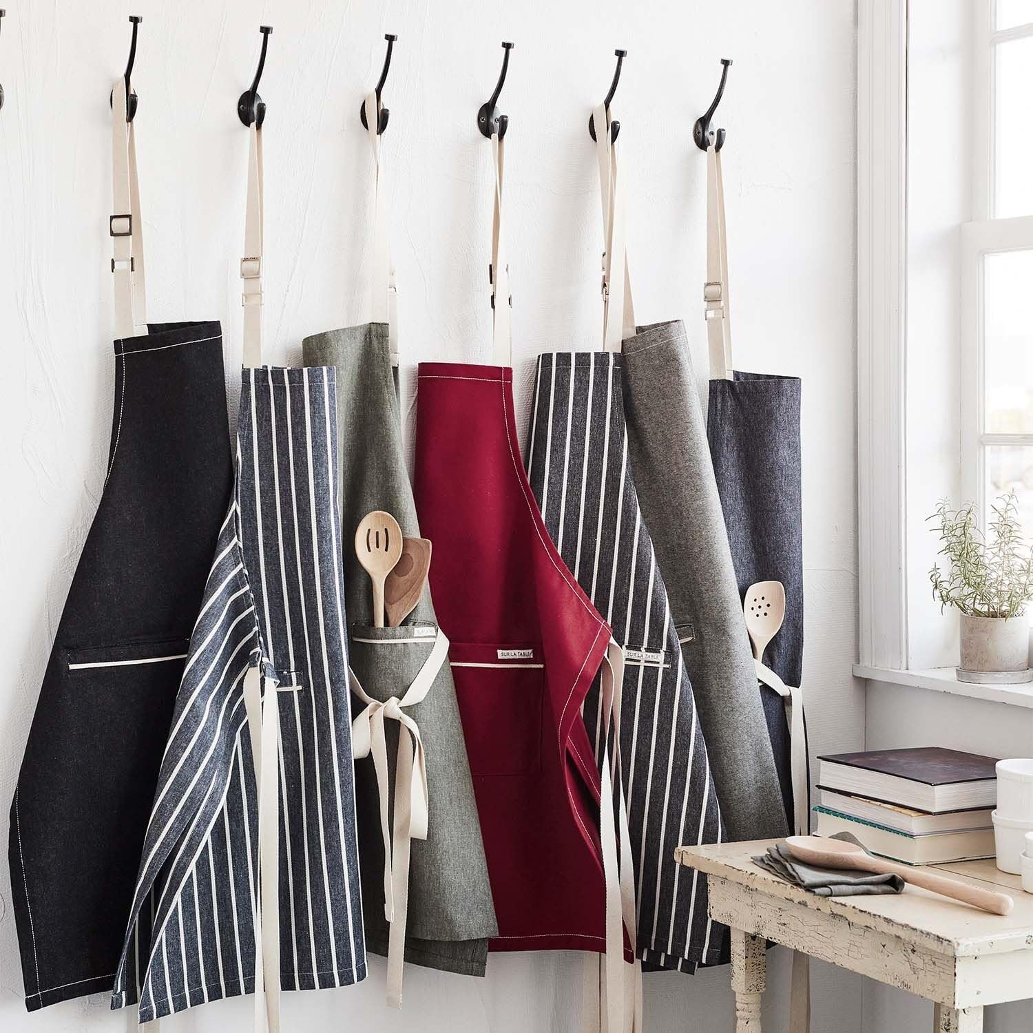 image:imageSur La Table The Saucier Chef Signature Apron Professional FullCoverage Canvas Apron with Adjustable Neck and Waist Ties