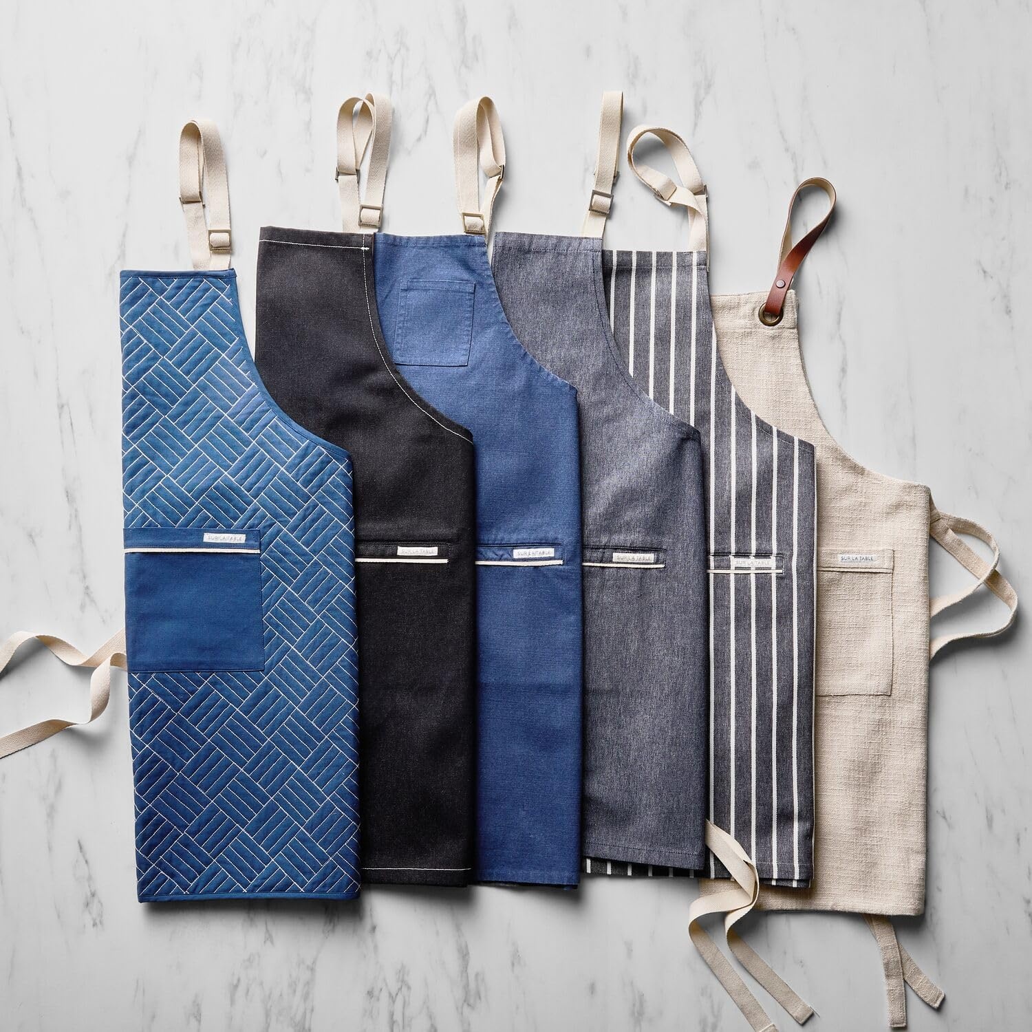 image:imageSur La Table The Saucier Chef Signature Apron Professional FullCoverage Canvas Apron with Adjustable Neck and Waist Ties