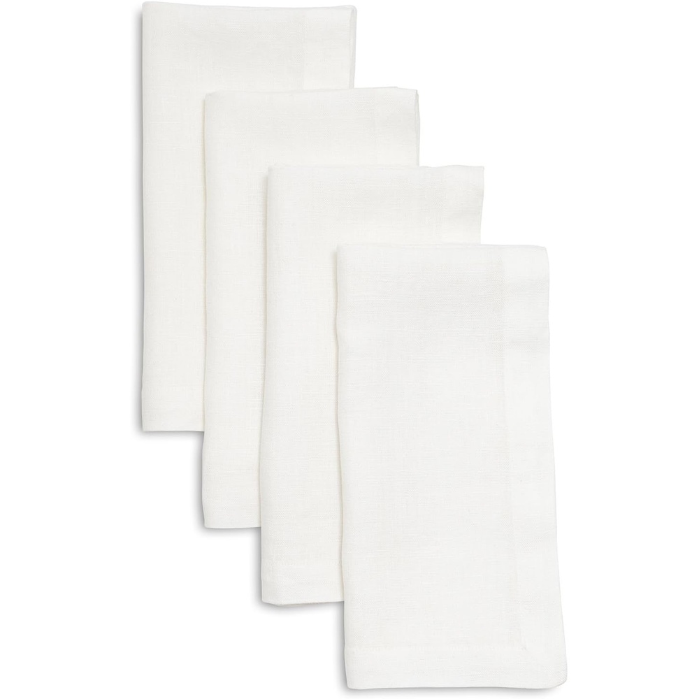 image:imageSur La Table Linen Napkins Set of 4 Exclusive Color HoneyWhite