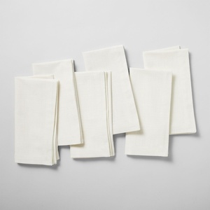 image:imageSur La Table Chambray Napkins Set of 6 WhiteWhite