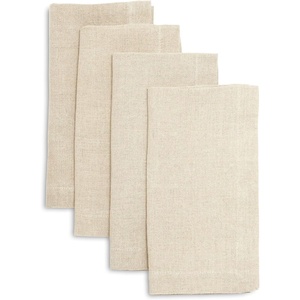 image:imageSur La Table Linen Napkins Set of 4 Exclusive Color HoneyCharcoal
