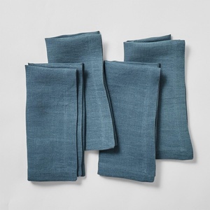 image:imageSur La Table Linen Napkins Set of 4 Exclusive Color HoneyDeep Teal