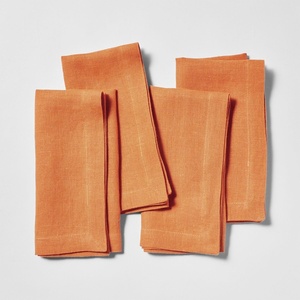image:imageSur La Table Linen Napkins Set of 4 Exclusive Color HoneyOrange