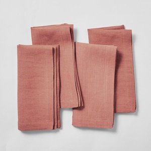 image:imageSur La Table Linen Napkins Set of 4 Exclusive Color HoneyTerracotta