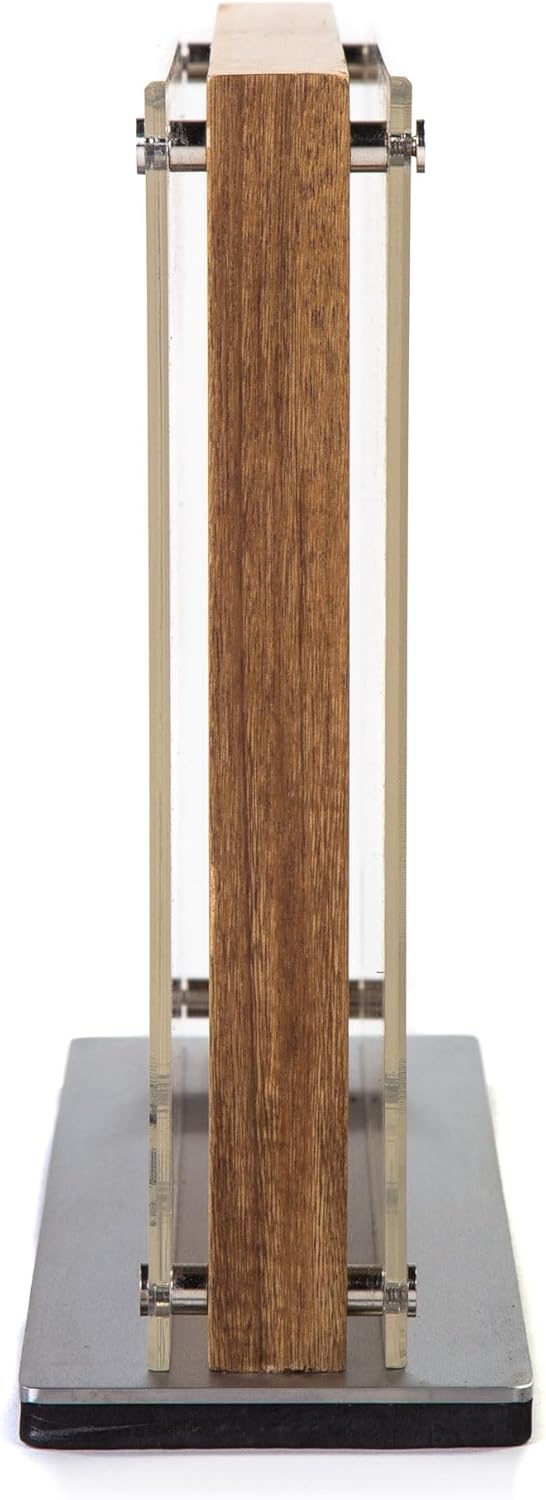 image:imageSchmidt Brothers Acacia Midtown Magnetic Knife Block Acacia Hardwood and Acrylic Shield Universal Cutlery Storage For 810 KnivesAcacia Downtown