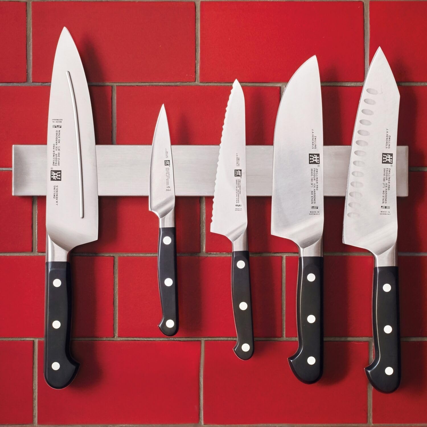 image:imageSur La Table Bar Magnet 14 in Stainless Steel Magnetic Knife Strip for CounterFree WallMounted Tool Storage 14 in