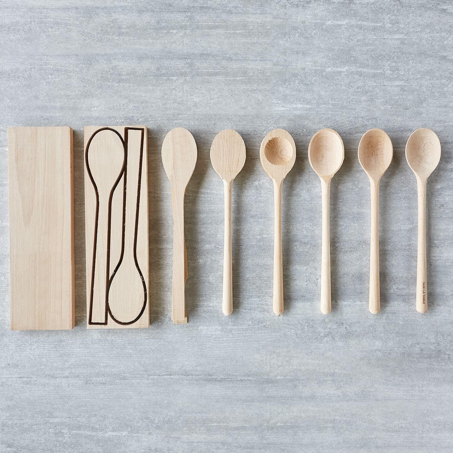 image:imageSur La Table Beechwood Cooking Spoon 14 in German Beechwood Spoon for Stirring Folding and Serving Across All Cookware 14 inTan