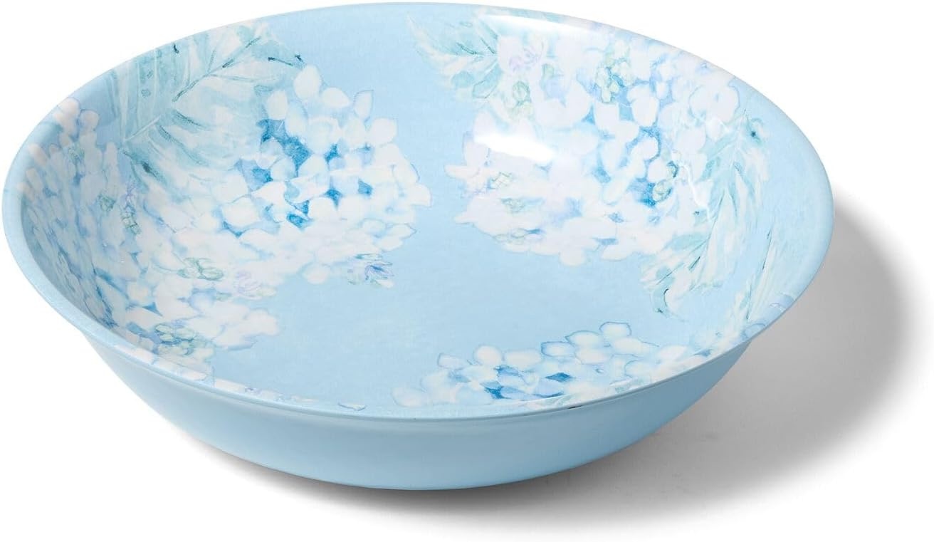 image:imageSur La Table Hydrangea Melamine Serving Bowl Blue