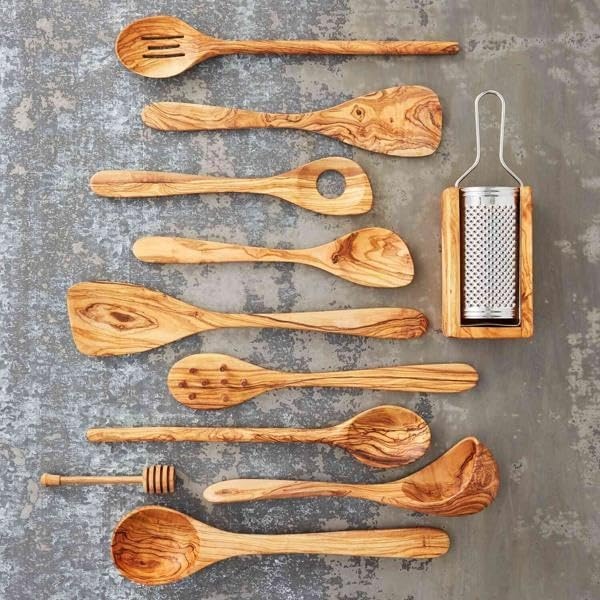 image:imageSur La Table Italian Olivewood Pasta Fork Handcrafted in Italy from Natural Olivewood with Tines for Lifting and Serving Pasta