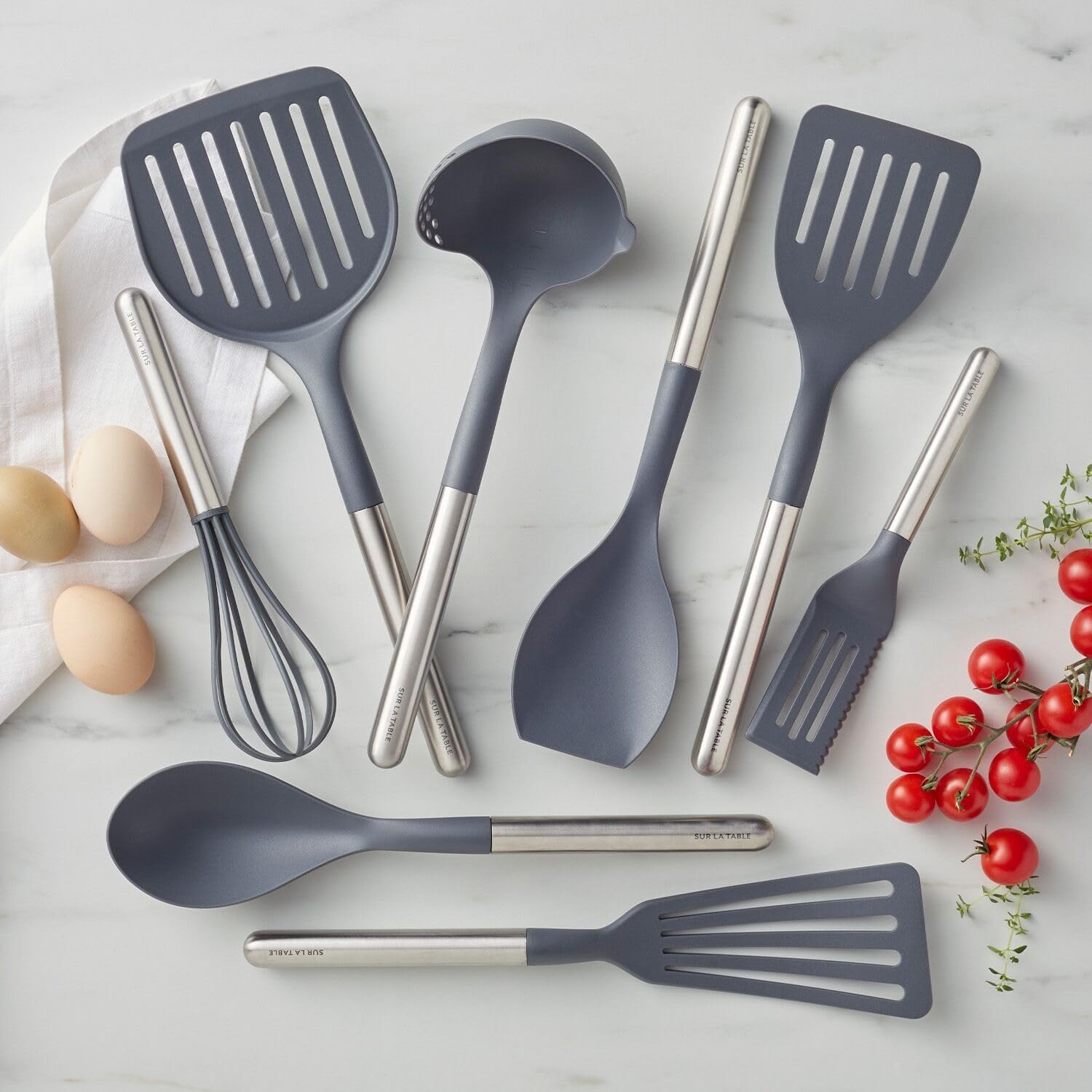 image:imageSur La Table Nonstick Spoon HeatResistant Nonstick Serving Spoon for Soups Sauces and LargeBatch Cooking