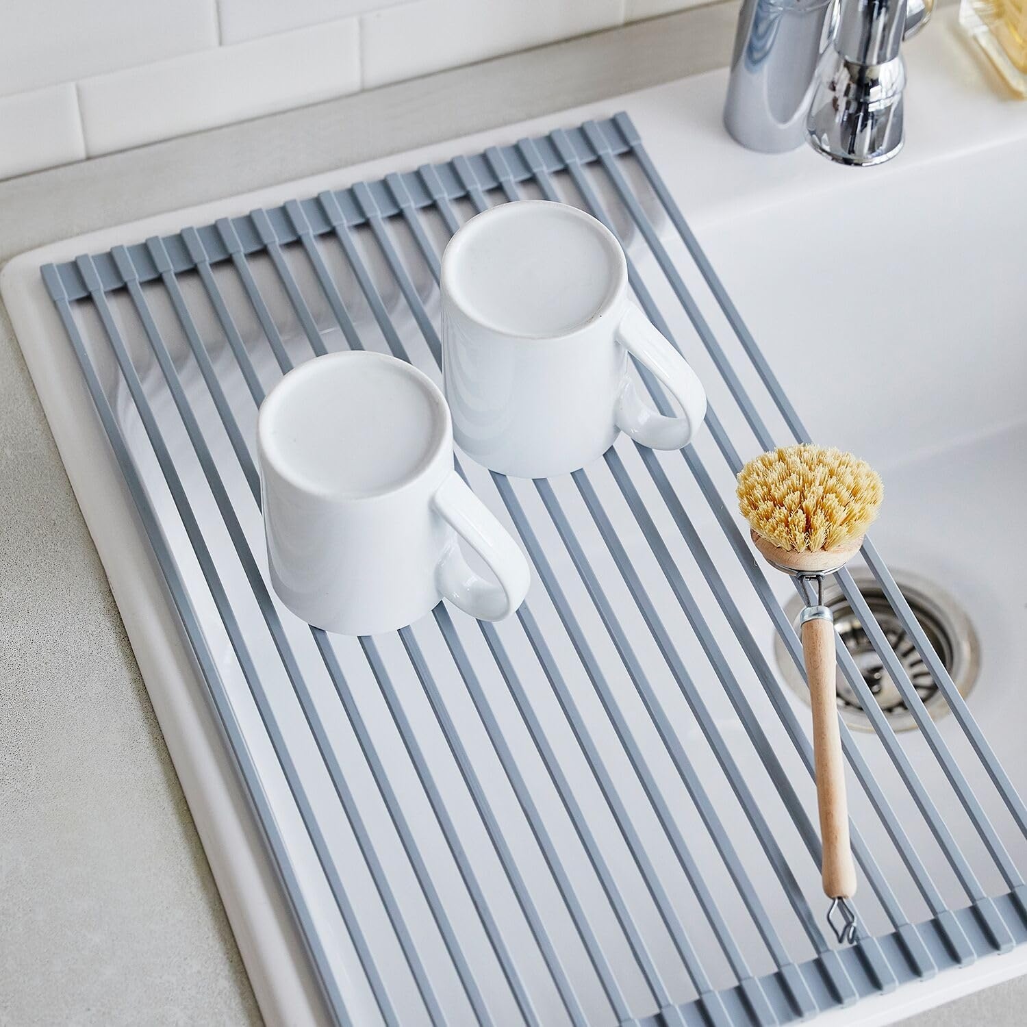 image:imageSur La Table OvertheSink Drying Rack GrayGray