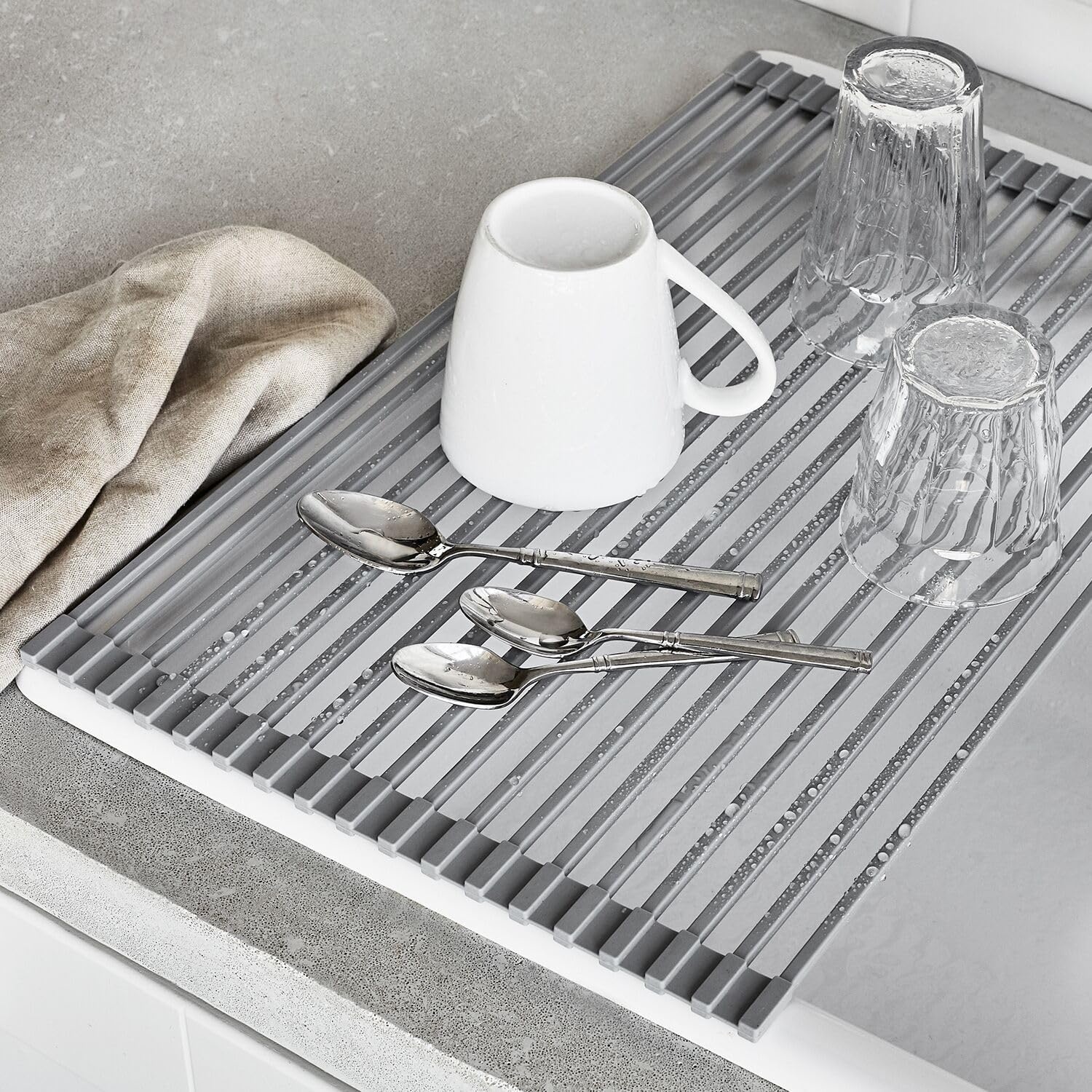 image:imageSur La Table OvertheSink Drying Rack GrayGray