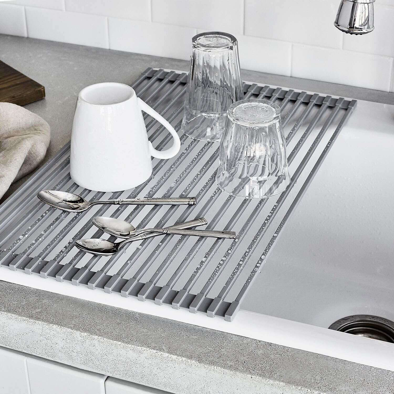 image:imageSur La Table OvertheSink Drying Rack GrayGray