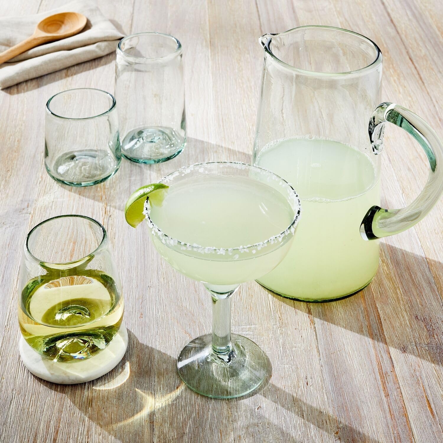 image:imageSur La Table Recycled Green Double OldFashioned Glass Clear