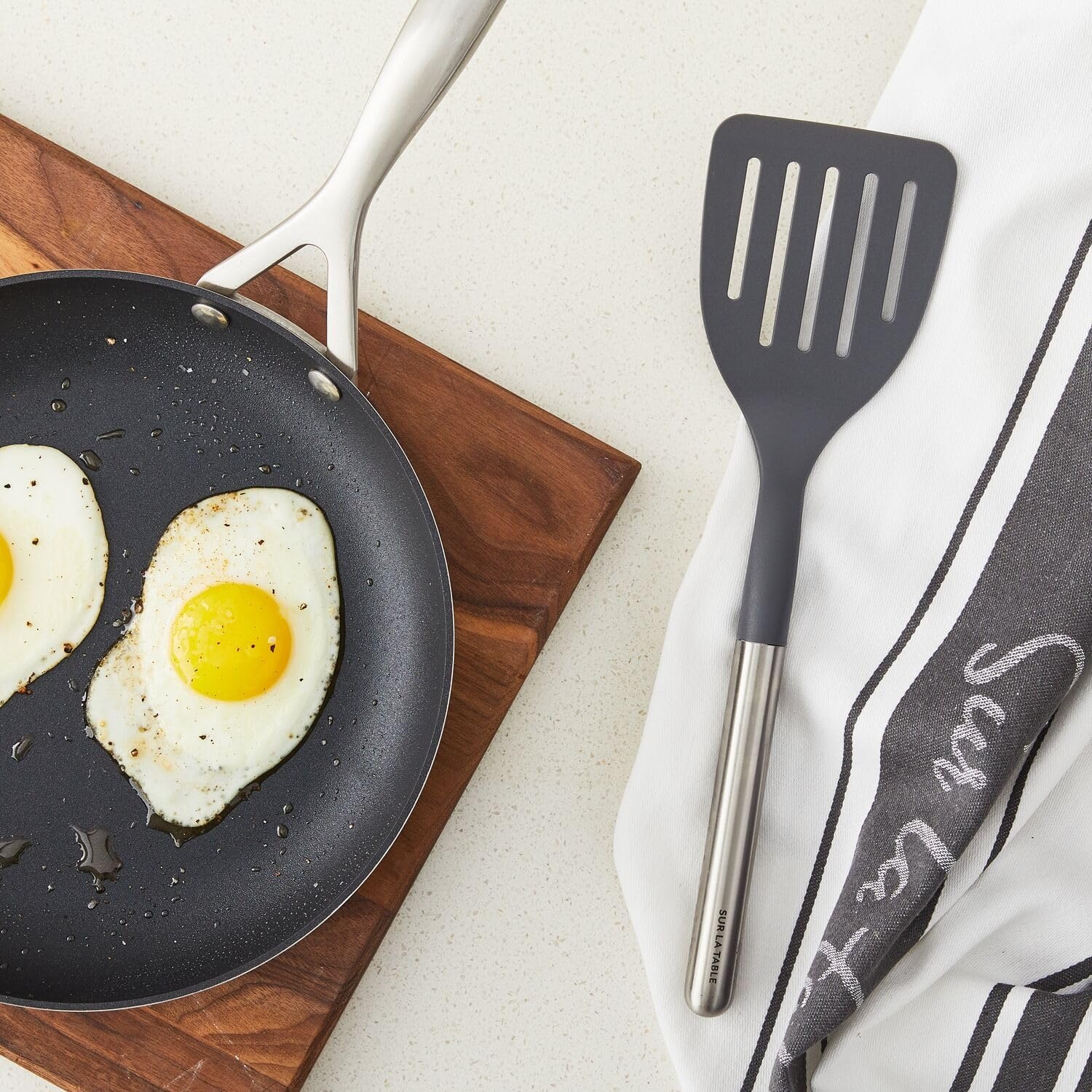 image:imageSur La Table Slotted Turner 132 HeatResistant Nylon Cooking Tool for Prep Flipping and Serving