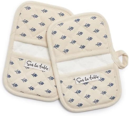 image:imageSur La Table Tulip Mini Mitts Set of 2 White