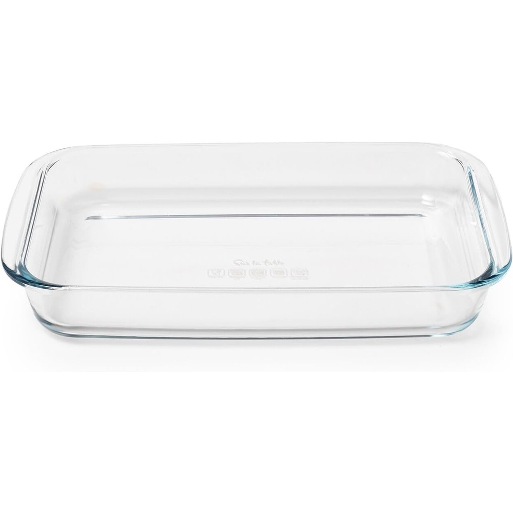 image:imageSur La Table Glass Baking Dish Borosilicate Glass Baking Dish for Casseroles Lasagna and OventoTable Serving