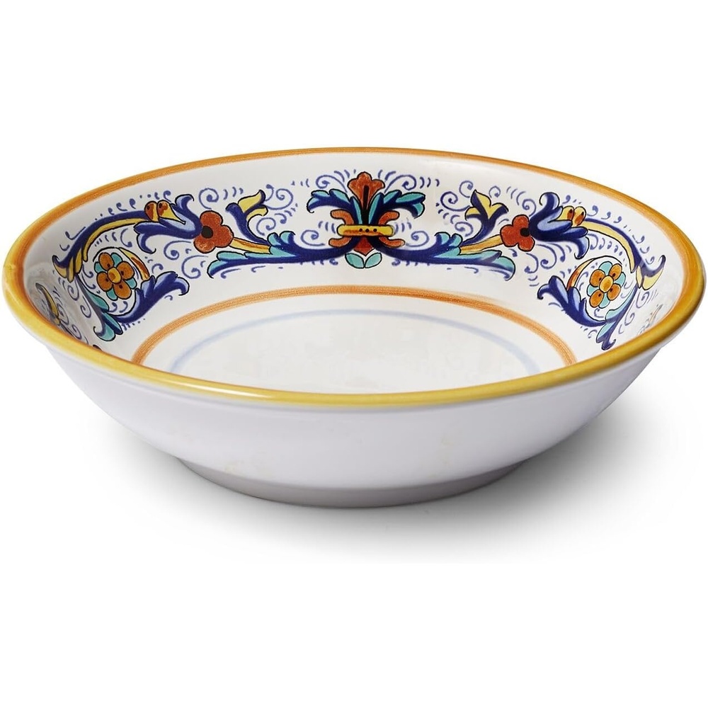 image:imageSur La Table Nova Deruta Pasta Bowl HandPainted Italian Ceramic Serving Dish Colorful RenaissanceInspired Dinnerware Made in Italy
