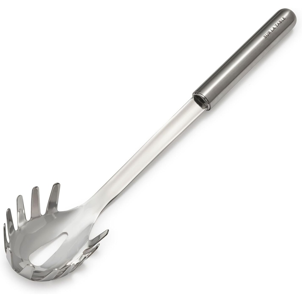 image:imageSur La Table Stainless Steel Pasta Fork Professional Stainless Pasta Fork for Lifting Tossing and Serving Long Pasta
